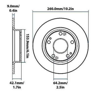 Carquest Premium Painted Brake Rotor OE Specs, Features RotorShield - YH145765P