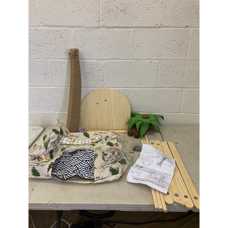 Coconut Tree Tent Cat Nest, Cat Scratching Post Pet Supplies Cat Bed Tropical