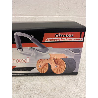 ITSLUX Automatic Rebound Abdominal Wheel with Phone Holder, Silent Wheel Orange