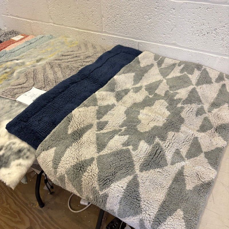 Mix of 8 Small Rugs, For Kitchen, Bathroom, Entryway, Nonslip Textured Bath Rugs