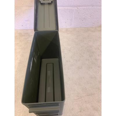 Metal Ammo Storage Box - .30 Cal Green Locking Steel Ammo Can 17 M19A1 Green