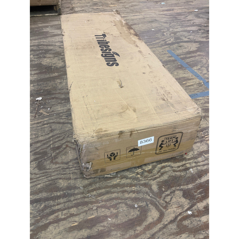 Tribesigns 43" Conference Table, Wood Square Meeting Table Dining Table - Brown