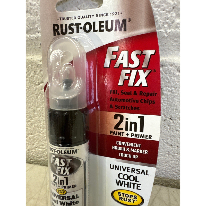 Rust-Oleum Stops Rust Fast Fix Universal Cool White Touch Up Brush/Marker, .5 oz
