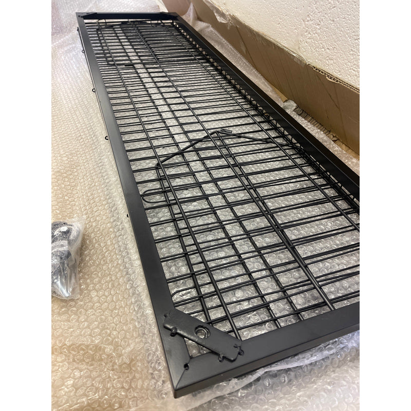 Yuwoune Retail Candy Display Rack, 5 Tier Black Metal Display with Wheels 48" x 54"