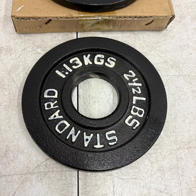 SET OF 2 - 2.5 lbs Weight Plates with 2" Bar Diameter, Weight Lifting Training