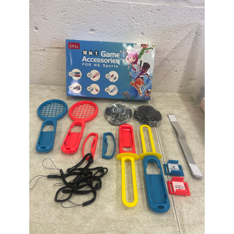iPlay 10 In 1 Sport Game Accessories for Nintendo Switch/Switch OLED Joy-Con