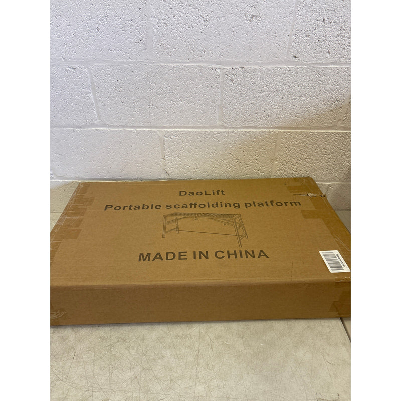 DaoLift 62.99"x14.74" Carbon Steel Scaffolding Platform CAP 660 LBS 32-50" H