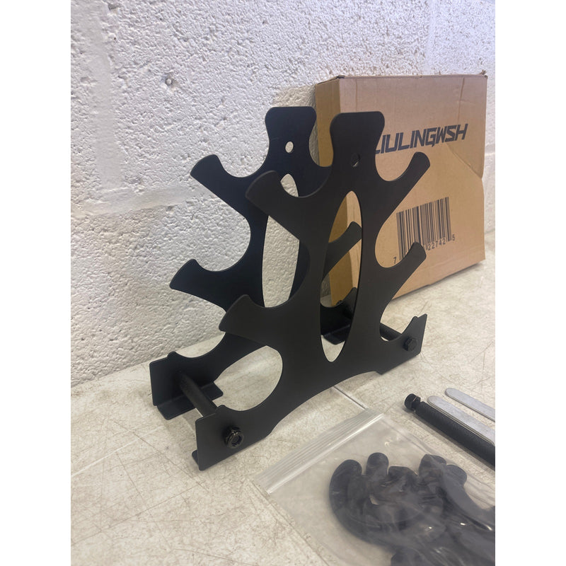 3-Tier Metal Dumbbell Rack, Barbell Rack Hand Weight Stand for Home Fitness Gym