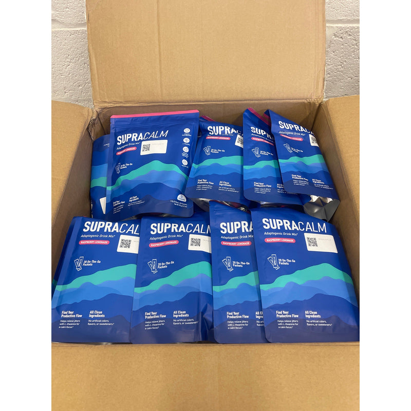 Supracalm Powdered Powdered Drink 20 Servings No Sugar, Raspberry Lemonade 07/26