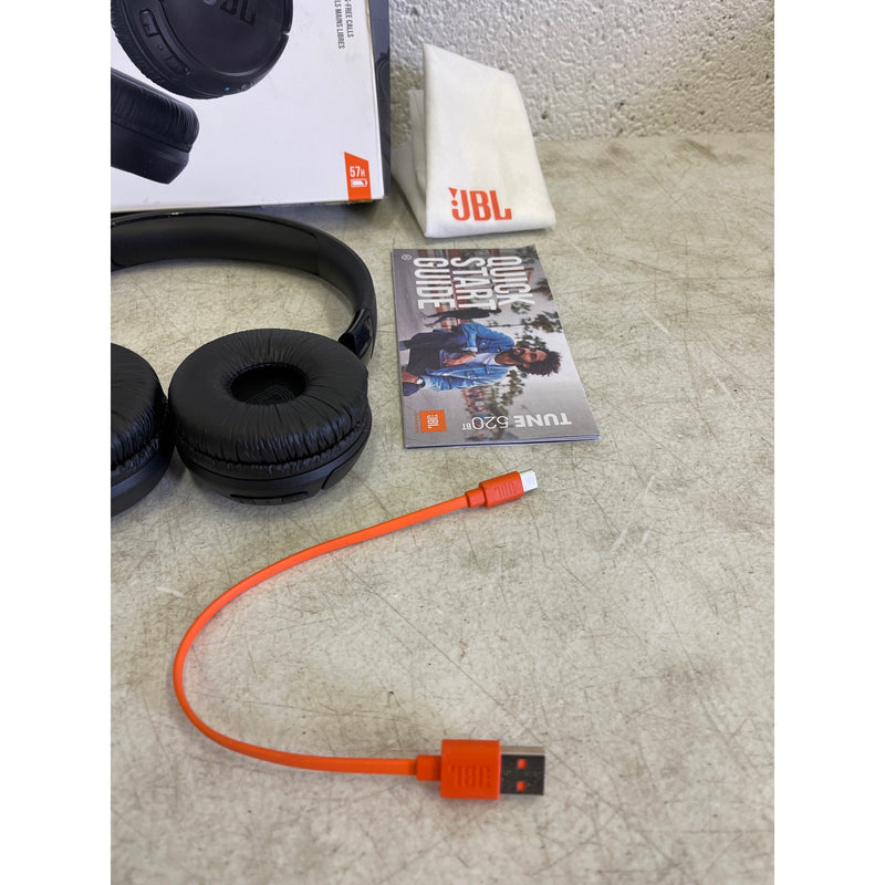 JBL Tune Wireless on-ear headphones - Black, Bluetooth Hands Free Call, 520BT