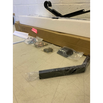 Transitional Handrail Stair Railing Fits 1-Step Iron Rail Kit - Black