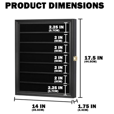 DisplayGifts Display Stand Rack 98% UV Protection Compatible w Coins Medals etc.