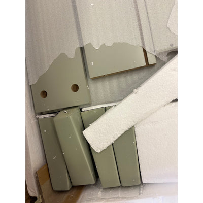 Tribesigns Storage Floor Cabinet w 2-Doors, 6-Shelf, 1-Drawer, Mint Green