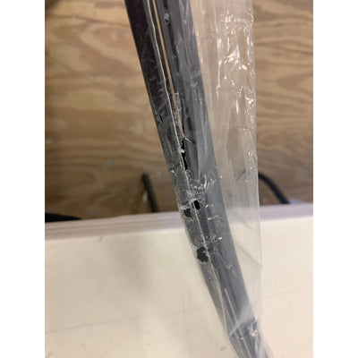 (18 Units) 5/16Dx7/16Wx48"L Black Plastic Uneven Leg Angle Moulding w Adhesive