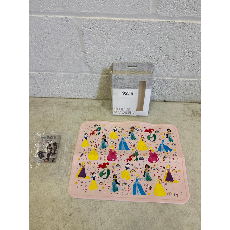 Simple Modern Disney Princess Silicone Placemat Babies Toddlers Kids Non-Slip
