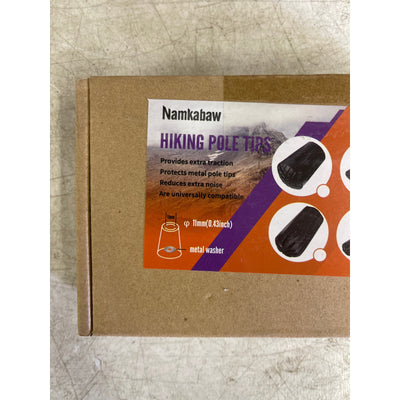 Namkabaw 12-Piece MIXED Walking Stick Tips 11mm Rubber Trekking Pole Replacement