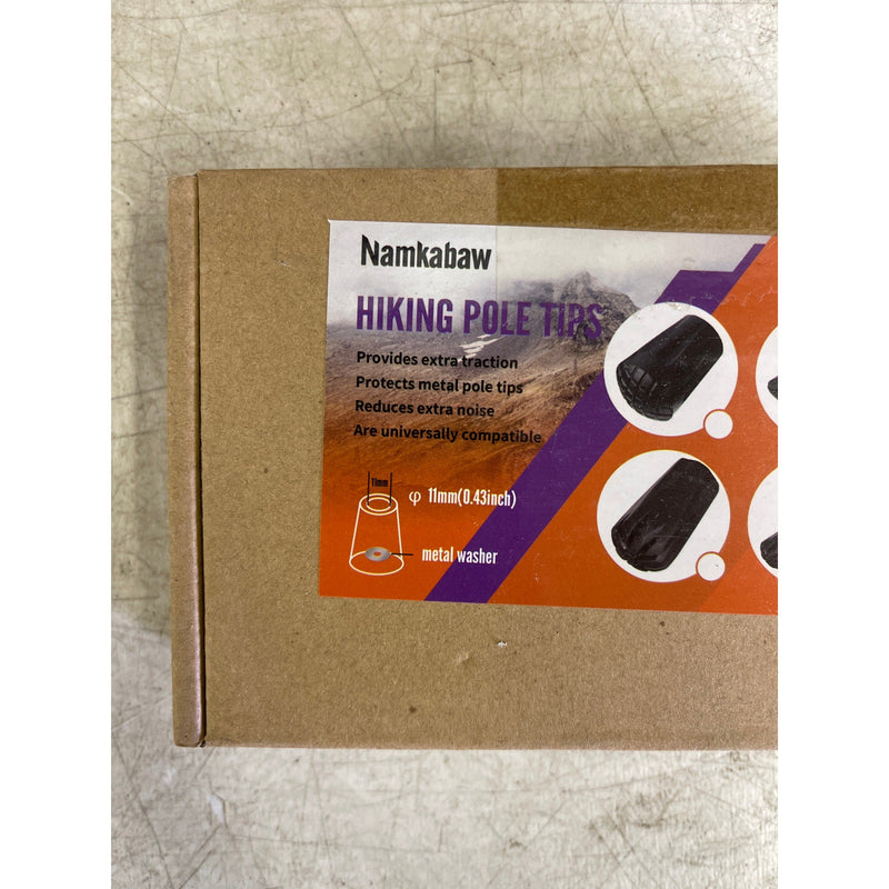 Namkabaw 12-Piece MIXED Walking Stick Tips 11mm Rubber Trekking Pole Replacement