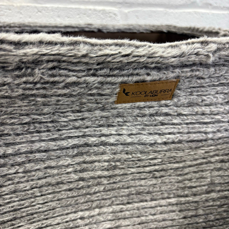 Koolaburra by Ugg 3 Piece Storage Set Soft Fuzzy Baskets Home Organization, Gray