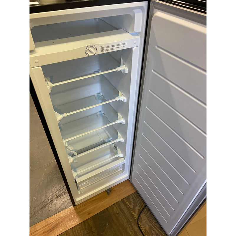 Midea Convertible Upright Freezer/Fridge Single Door Stainless Steel, 6.9 cu. ft
