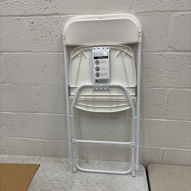 20-Pack Foldable Plastic Chair Folding & Stackable 350 lbs Capacity Steel Frame