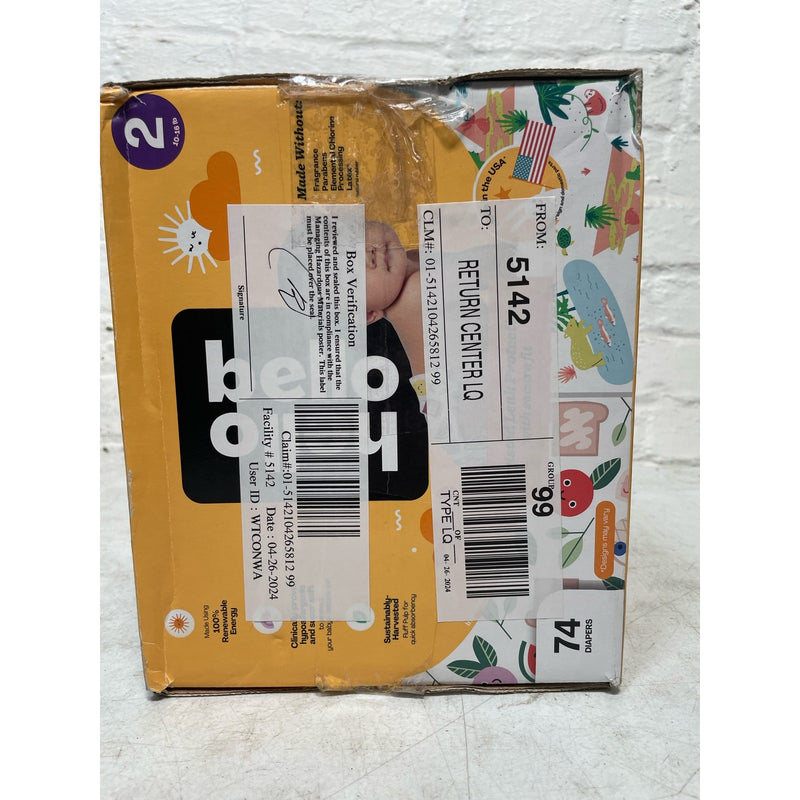 Hello Bello Diapers, Size 2, 74 Count, 10-16 lb, Hypoallergenic, Leak Protection