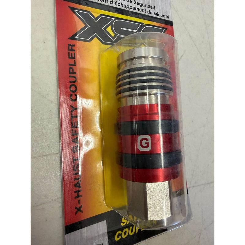 Milton 2 In 1 Safety Exhaust Coupler 1/2in FNPT x 1/2in Body Flow, G Style