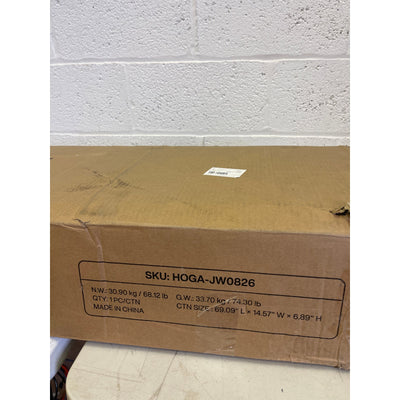 Tribesigns 63" Console Table, Farmhouse 2-Tier Sofa Table Entryway Storage Brown