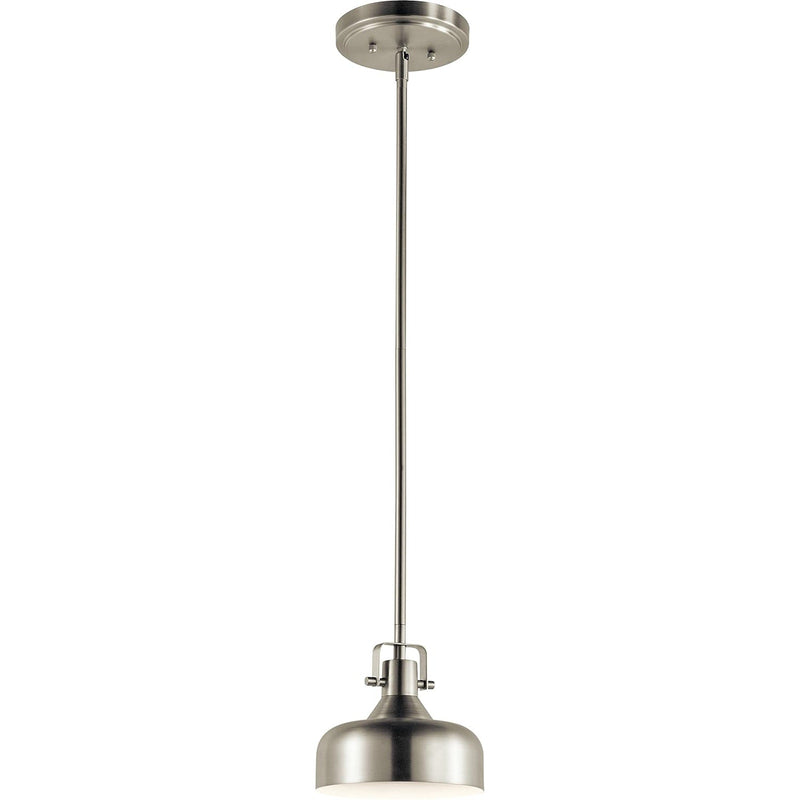Kichler Lighting One Light Mini Pendant, Brushed Nickel, 10W 45"x7"x12" LED
