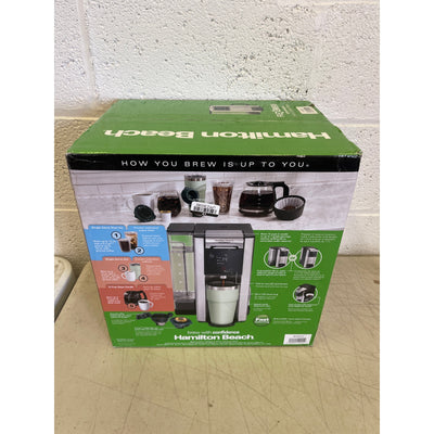 Hamilton Beach FlexBrew Advanced 5-in-1 Coffee Maker, Pods, Ground Coffee