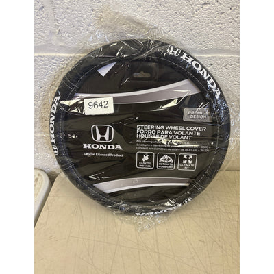 Plasticolor Honda Deluxe Steering Wheel Cover: Leather-Like, Fits 14.5-15.5"