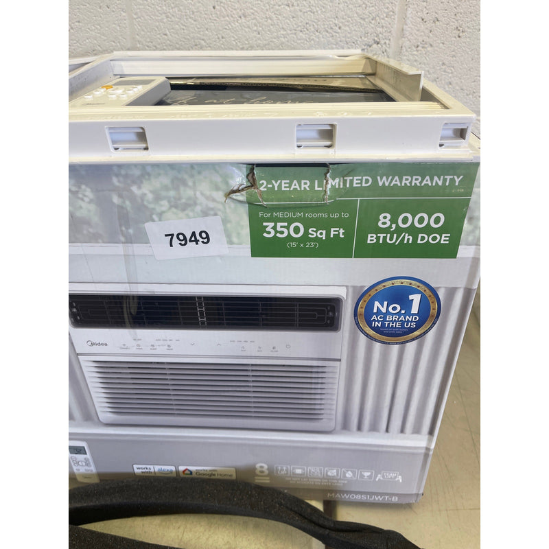 Midea Smart 8,000 BTU Window Air Conditioner, 350 Sq Ft, Missing Accessories