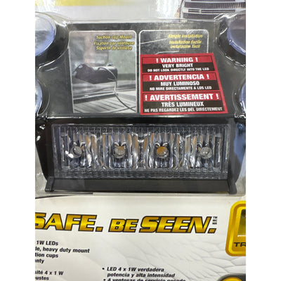 ProStrobe Rocky 4 Pro Plug and Play Windshield Mount Safety Strobe Light - Amber