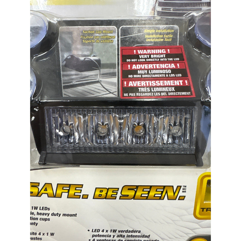 ProStrobe Rocky 4 Pro Plug and Play Windshield Mount Safety Strobe Light - Amber