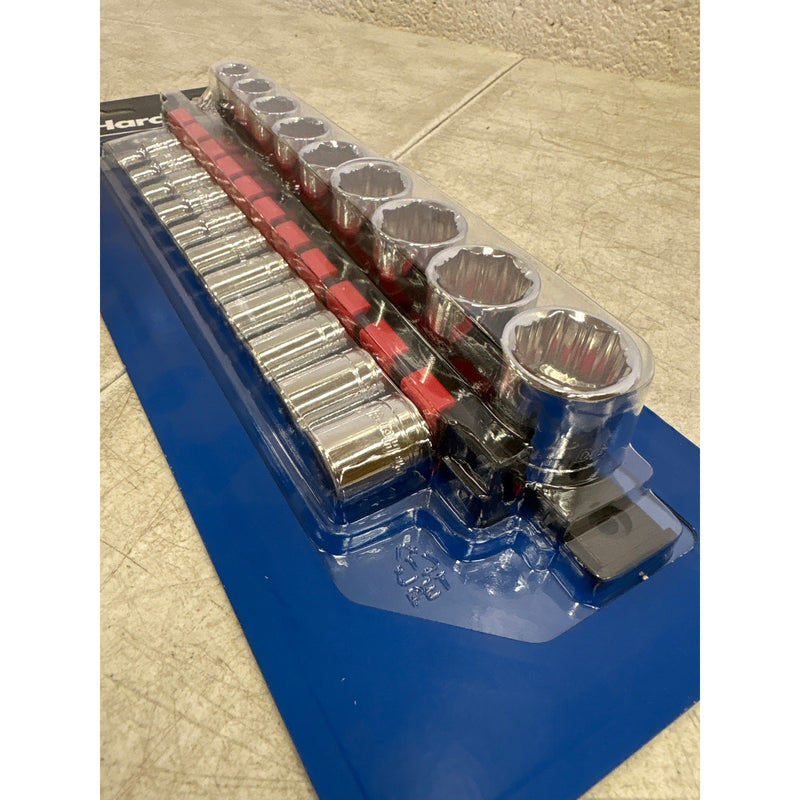 DieHard 20-Piece 1/4" and 3/8" Drive Anti-Slip Socket Set, SAE, - DHP55314