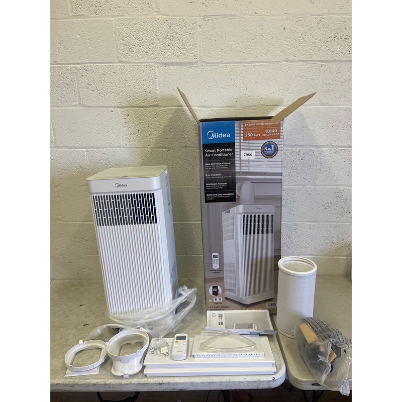 Midea Smart Air Conditioner 6,000 BTU DOE Portable Standup w Wheels 250 SqFt