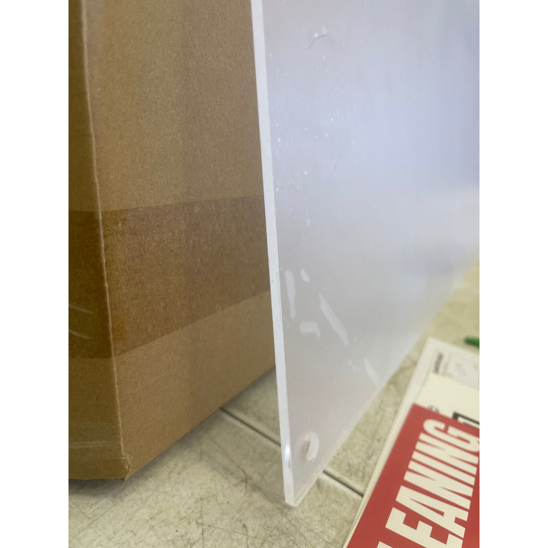 24"x16" Guardmate Blank Acrylic Dry-Erase Board Clear, Wall-Mount with Markers