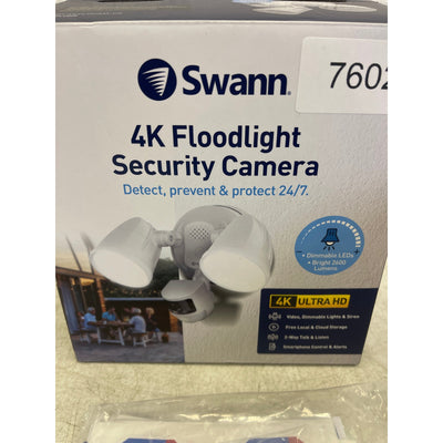 Swann Wi-Fi 4K UHD Security Camera, Surveillance Dual Floodlight, Night Vision