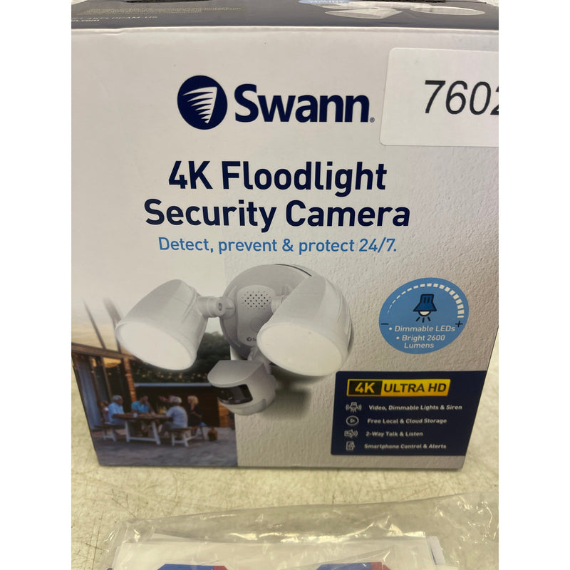 Swann Wi-Fi 4K UHD Security Camera, Surveillance Dual Floodlight, Night Vision