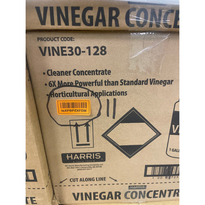 4-Gal Harris 30% Vinegar, Extra Strength w Funnel, 1 Gal/ Bottle, MANY AVAILABLE