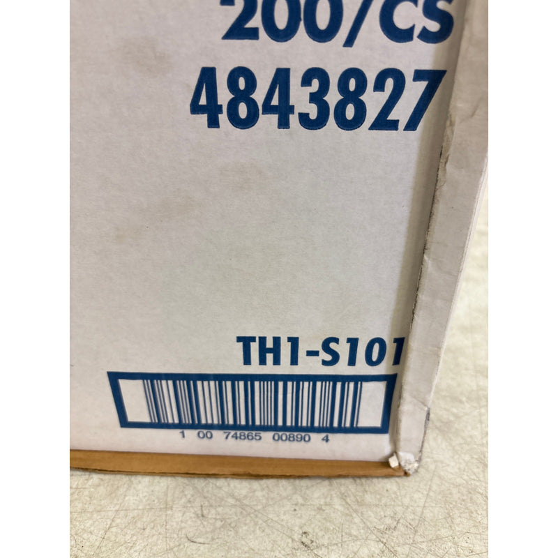 Sysco Foam Hinged Lid Containers White 9" x 9 "x 3", 3-Compartment 200 Pack