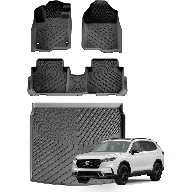 WENNEBIRD All Weather Floor Mats & Cargo Liner for 2023-24 Honda CR-V, Hybrid