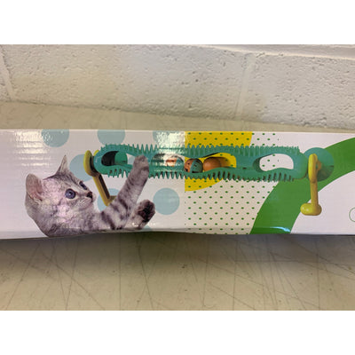 Cat Track Ball Cat Toy / Scratcher Yellow Body, Kitten Activity Game