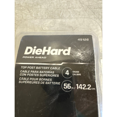 DieHard Battery Cable Top Post, 56" Long, 4 Gauge, Positive / Negative Terminals