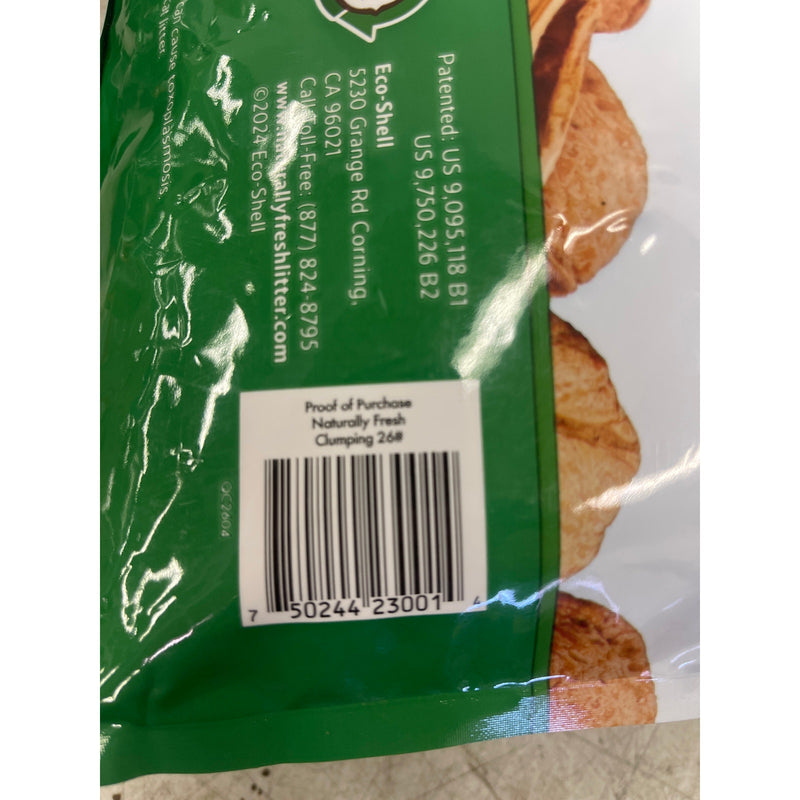 Naturally Fresh Cat Litter Made From Walnut Shells Unscented Easy Scooping 26lbs