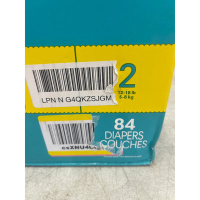 Pampers Swaddlers Diapers - Size 2 12-18 lbs, 84 Count, Ultra Soft Disposable