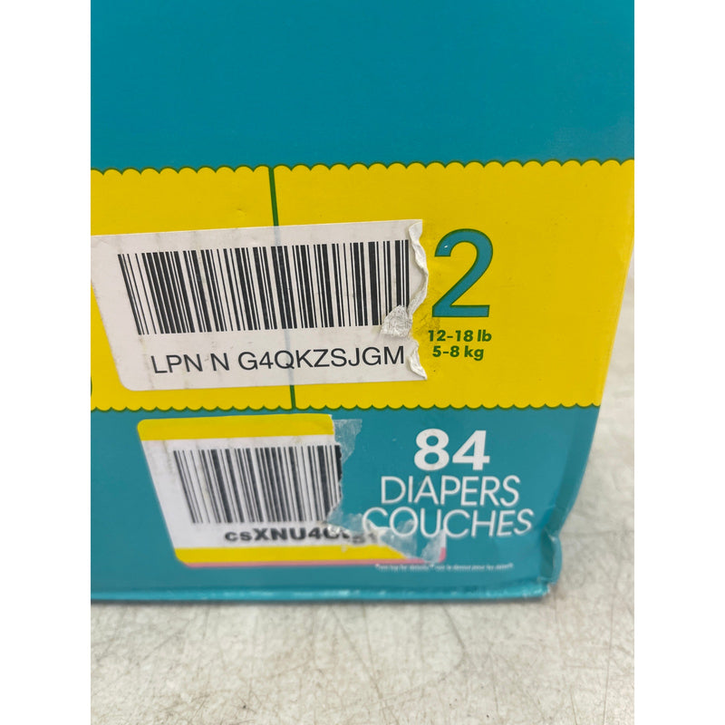 Pampers Swaddlers Diapers - Size 2 12-18 lbs, 84 Count, Ultra Soft Disposable