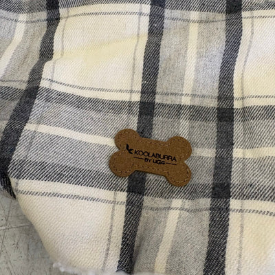 Koolaburra by UGG Pet Alfie Pajama w Hood Dog 17-18" Collar Gray Plaid - Large