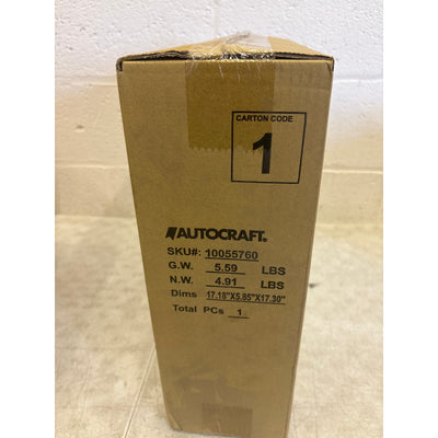 4-Pack AutoCraft 15" Wheel Cover: 7-Spoke, Matt Black, High Impact Plastic AC219