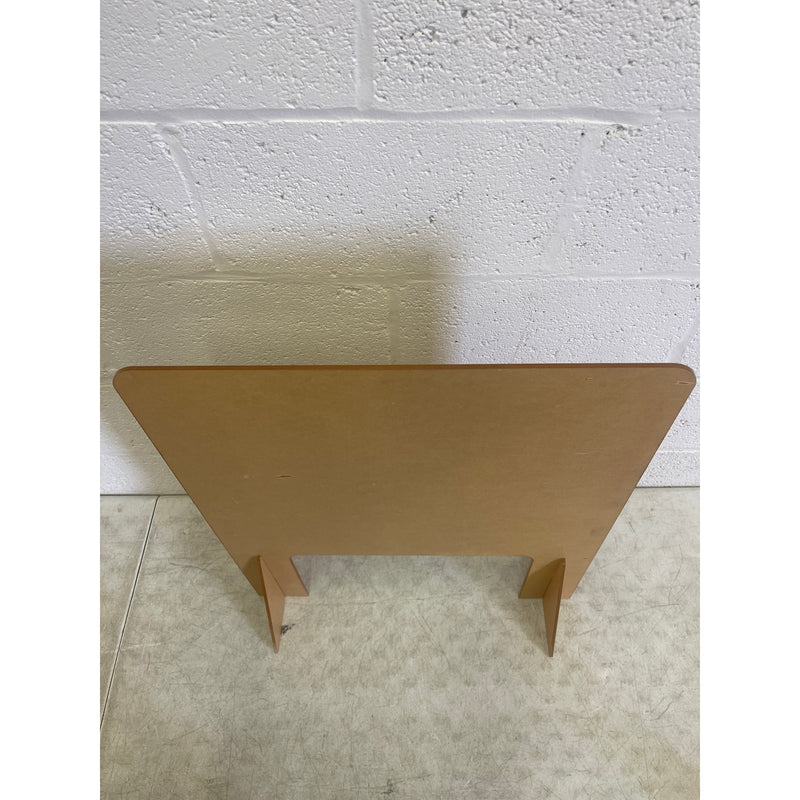 Plexiglass Protective Shield 26" x 22" x 1/4" Thick w 8" Stand Base