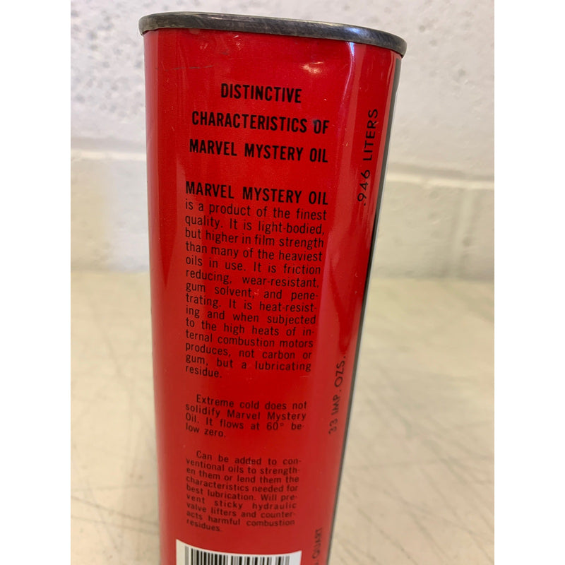 5-PACK Vintage Marvel Mystery Oil Can Top Cylinder Lubrication Additive 32oz